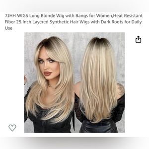 Ombré Blonde Synthetic Wig